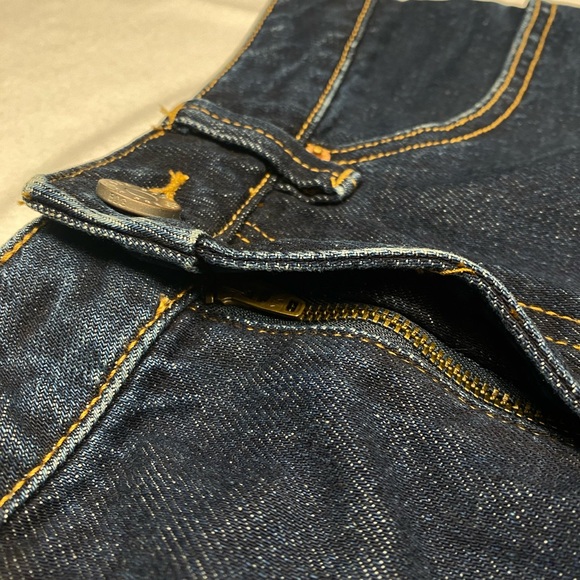 Urban Outfitters BDG Dark Wash Mini Denim Frayed Hem Jean Skirt Size S #0842 - Picture 6 of 9